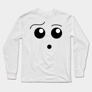 funny face curiosity Long Sleeve T-Shirt